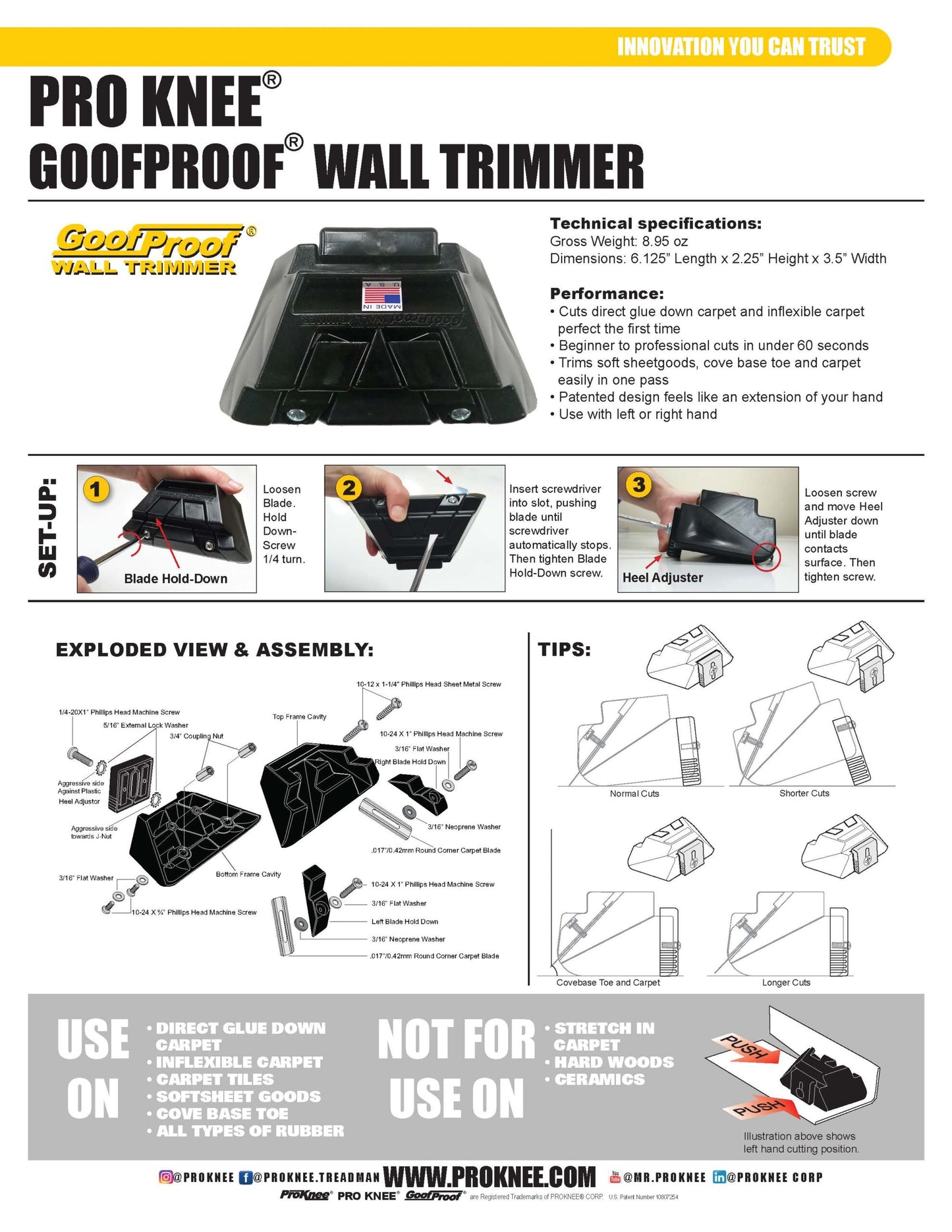 GoofProof Wall Trimmer image 2
