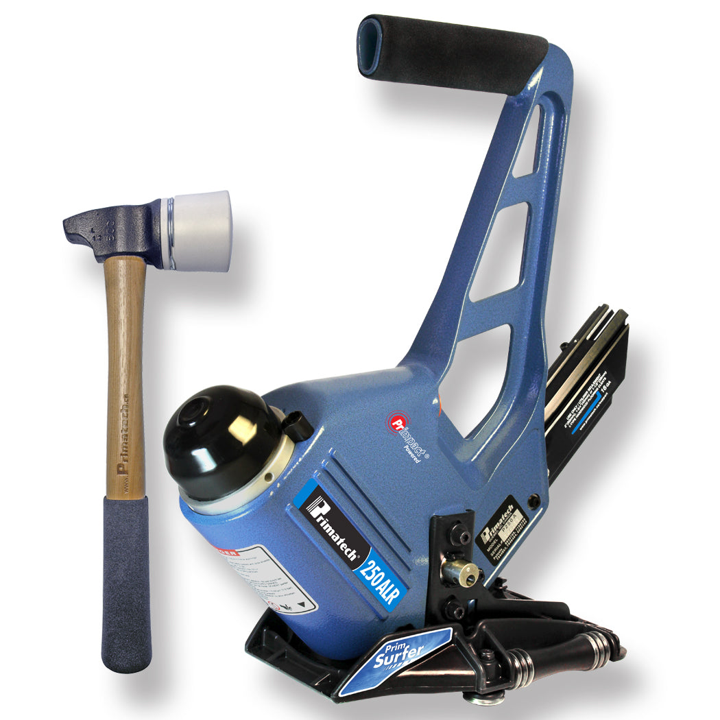 Primatech 250ALR 16GA “L” PNEUMATIC ADJUSTABLE BASE NAILER ON ROLLER ...